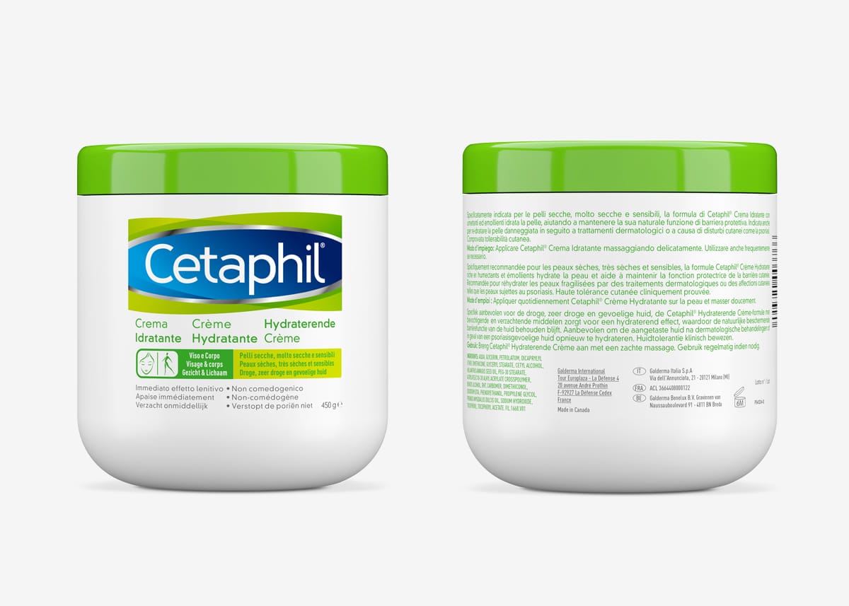 realizzazione rendering cosmetici Cetaphil - immagini prodotti cetaphil galderma